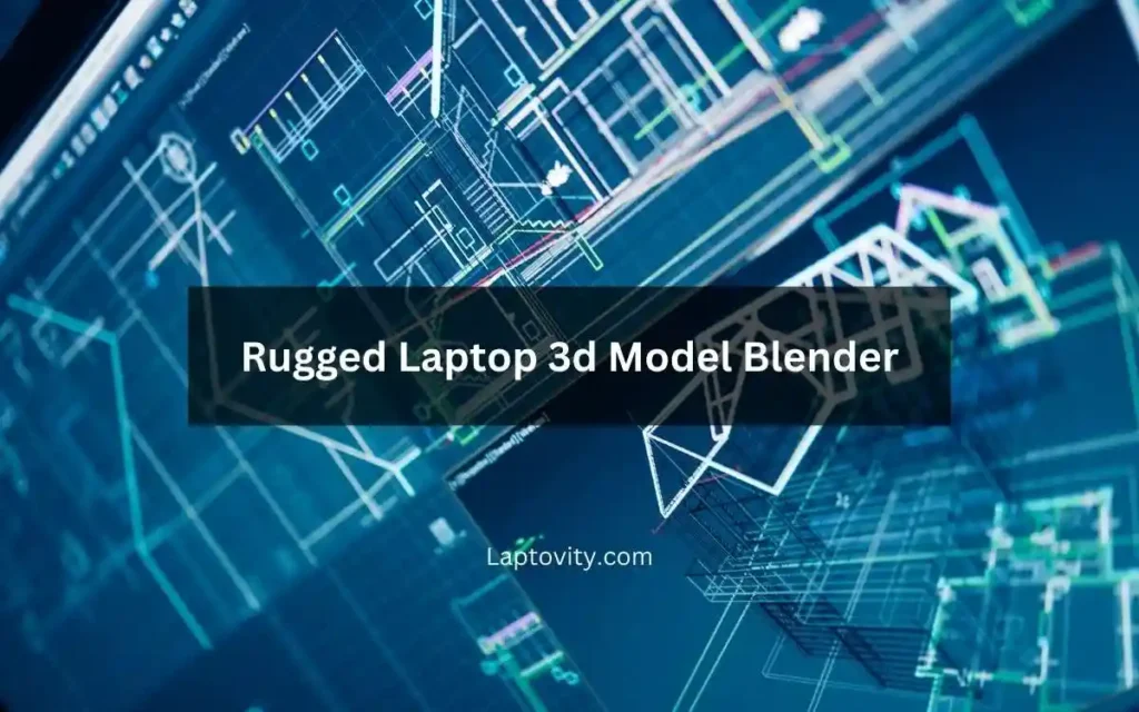 rugged laptop 3d model blender